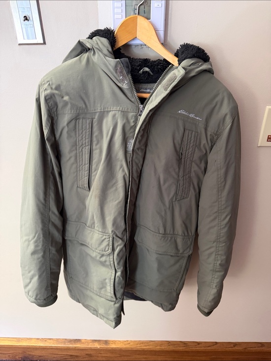 Eddie Bauer Other - Eddie Bauer Men's Olive Green Hooded Field Jacket